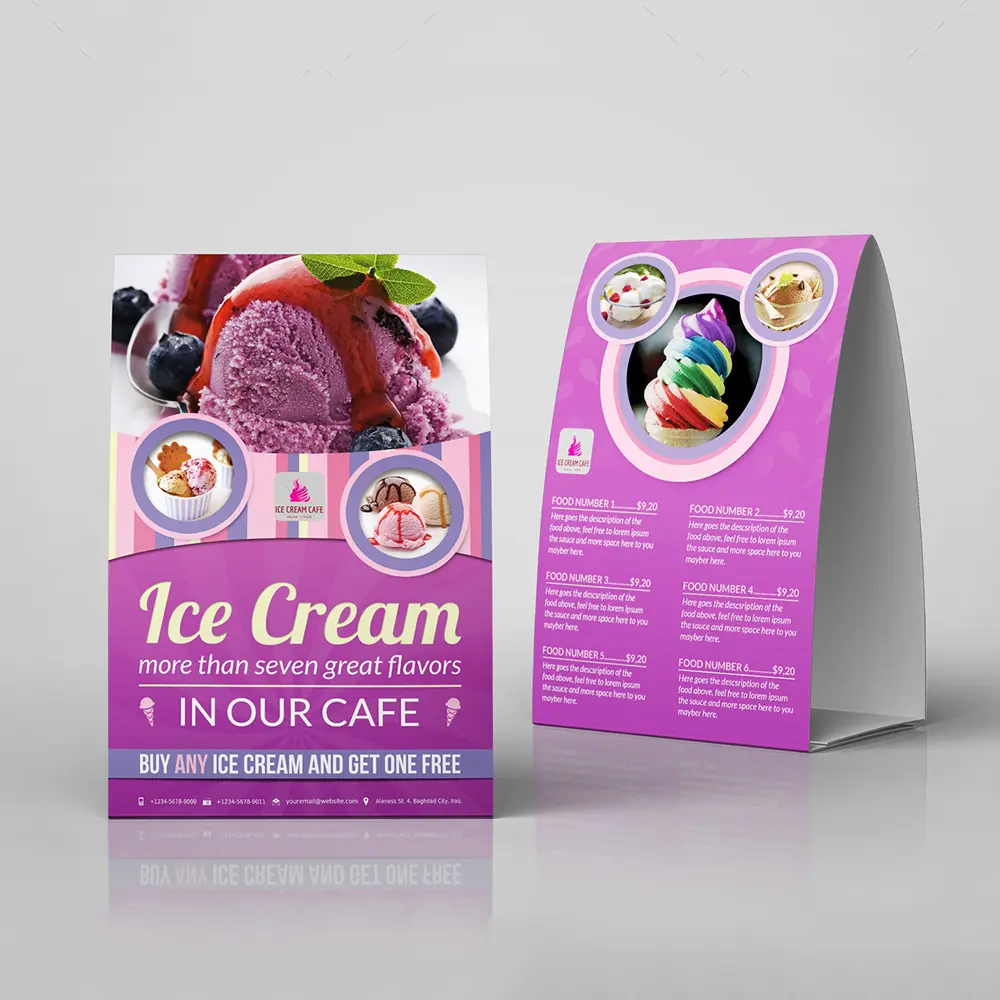 Branded Table Tents